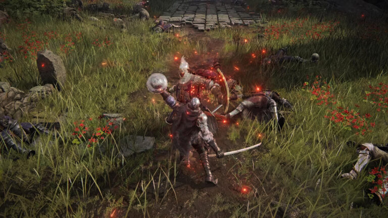 The Tarnished performs a parry.