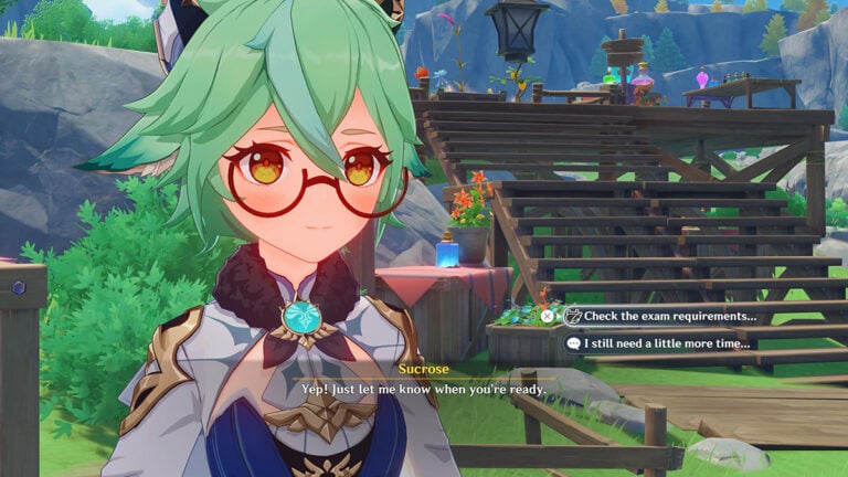 How to Flawlessly Pass All Alchemy Exams in Genshin Impact Alchemical Ascension and Get All Rewards Sucrose, as she appears during Genshin Impact's Alchemical Ascension event.