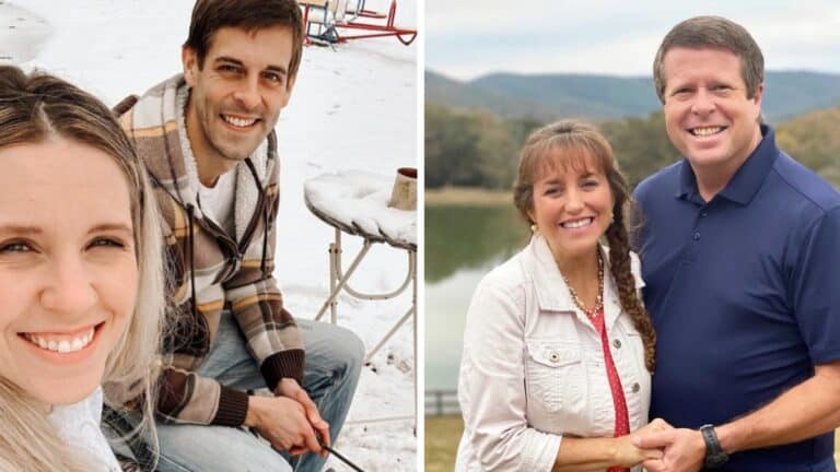 Jim Bob and Michelle Duggar Seen at Jill Dillard’s Baby’s Memorial Jill Duggar and husband Derick Dillard, Jim Bob and MIchelle Duggar