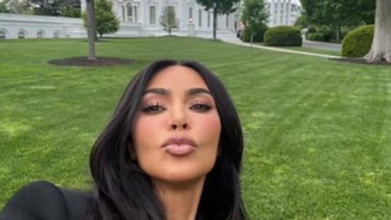 Kim Kardashian at the White House