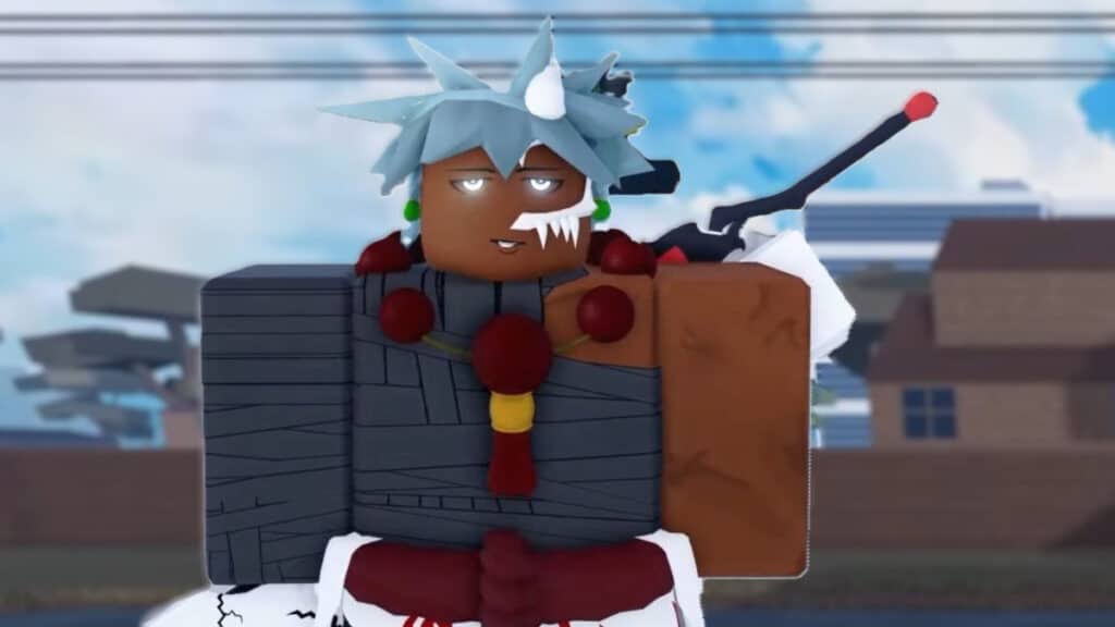 Best Accessories in Roblox Type Soul An Arrancar with Bloodedge and accessories stands in town in Type Soul