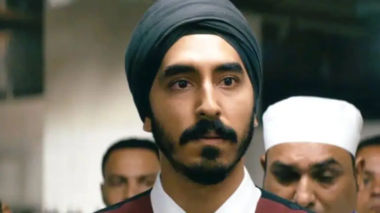 A shot of Dev Patel from Hotel Mumbai