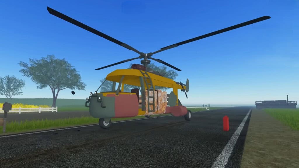 Is the Helicopter Worth Unlocking in A Dusty Trip Roblox? Answered A grounded helicopter in Dusty Trip