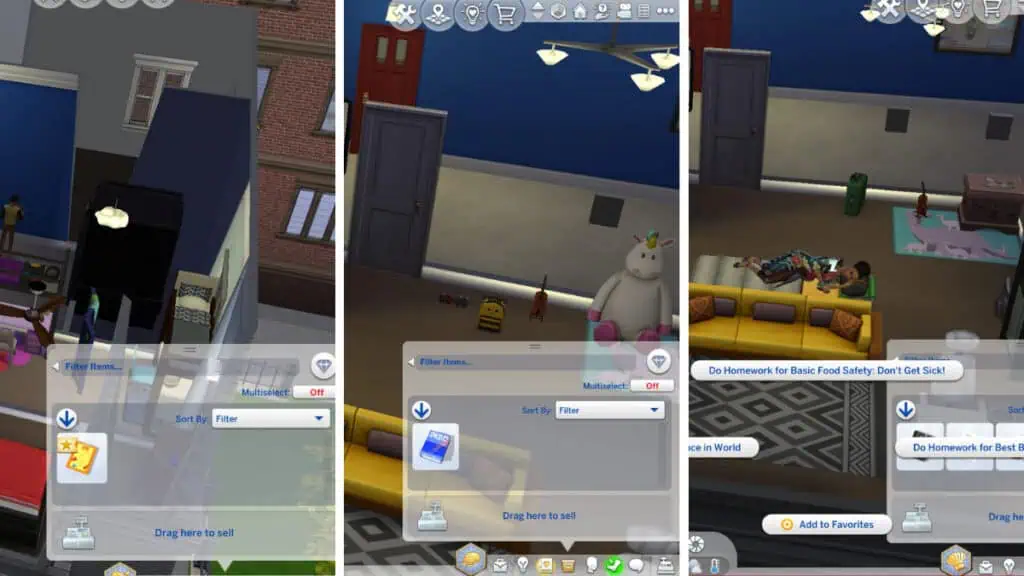 how to do homework sims 4