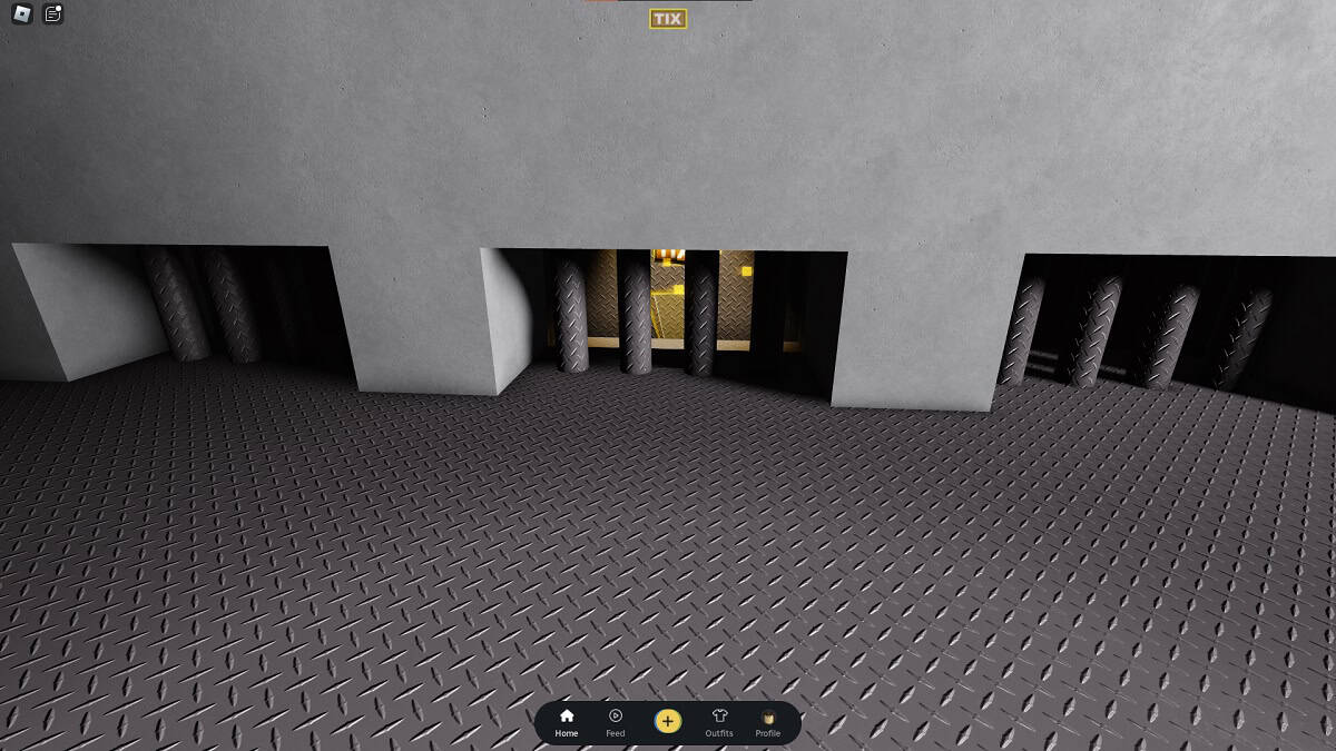 tix behind bars of computer lab