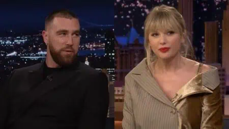 Taylor Swift and Travis Kelce sans Tom Brady