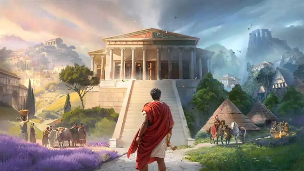 A Roman Governor surveys his domain in Anno 117: Pax Romana