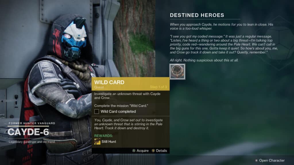 Wild Card Quest Start