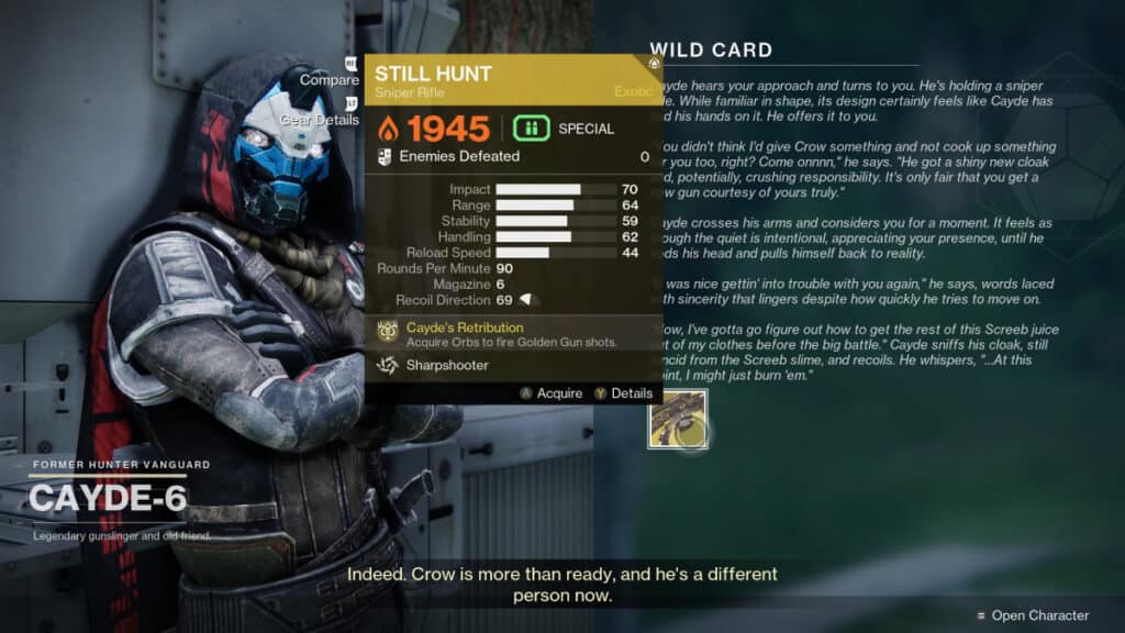 Still Hunt Destiny 2
