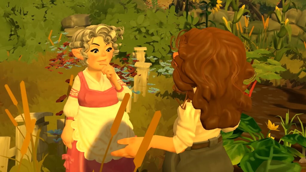 Tales of the Shire Dev Teases That Plenty of Iconic and “Familiar Faces” Will Be in the Game Two Hobbits converse in a garden in Tales of the Shire