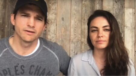 Ashton Kutcher and Mila Kunis on Instagram