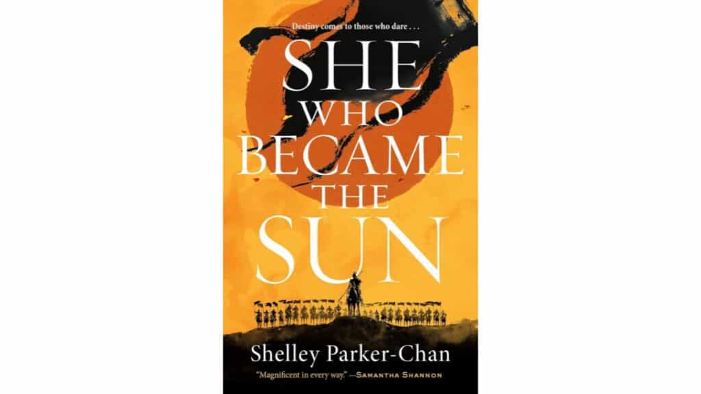 Shelley Parker-Chan's "She Who Became the Sun" explores LGBTQ+ themes like genderqueerness and identity.