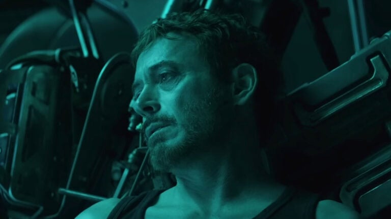 Robert Downey Jr. as Tony Stark in Avengers: Endgame, his last MCU appearance.