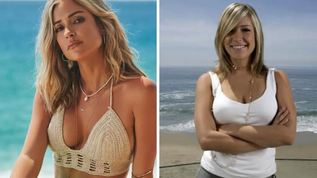 Kristin Cavallari now (L) and on Laguna Beach (R)