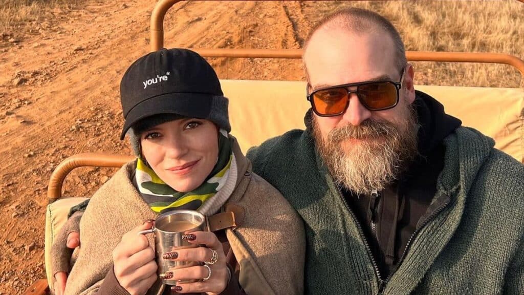 Lily Allen and her husband David Harbour