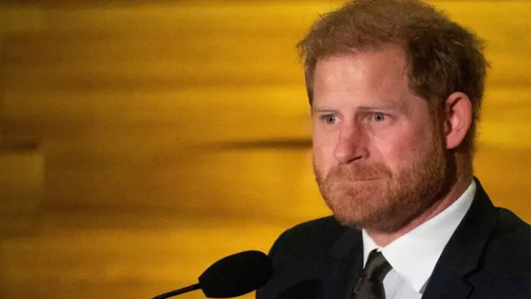 Prince Harry Awkward Smile During Speech