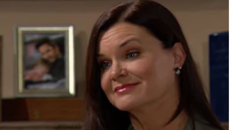 The Bold and the Beautiful character Katie Logan in a scene from the soap opera.