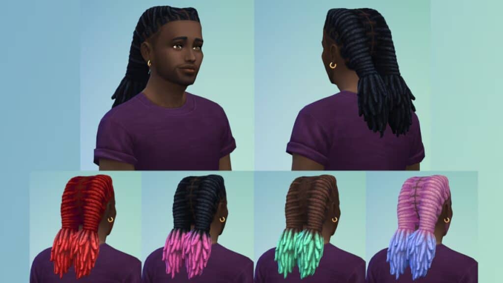 A selection of the new hair styles in The Sims 4