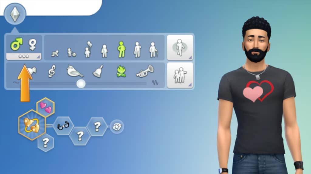 The new Romantic Boundaries menu in The Sims 4