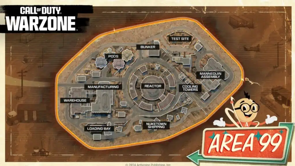 Area 99 Warzone Black Ops 6 Map