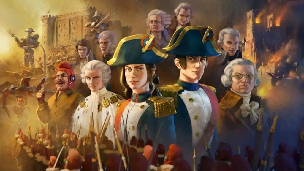 The main cast of Bonaparte: A Mechanized Revolution Assembles Together