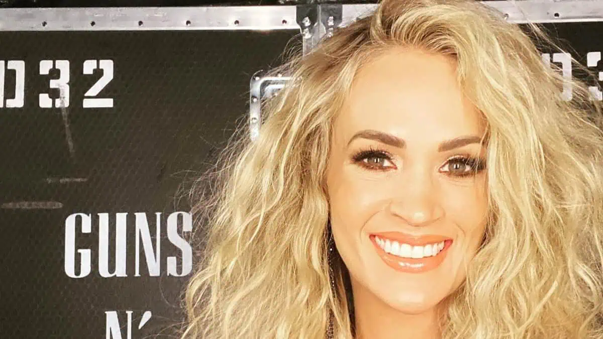 Carrie Underwood In Gym Shorts Enjoys ‘Salt And Pepper’ Workout