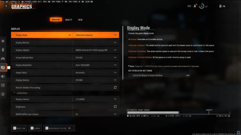 Best Black Ops 6 Beta Graphic Setting For Max FPS and Balanced Quality