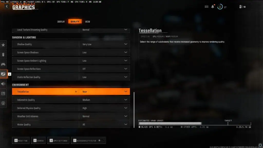 Best Black Ops 6 Beta Graphic Setting For Max FPS and Balanced Quality