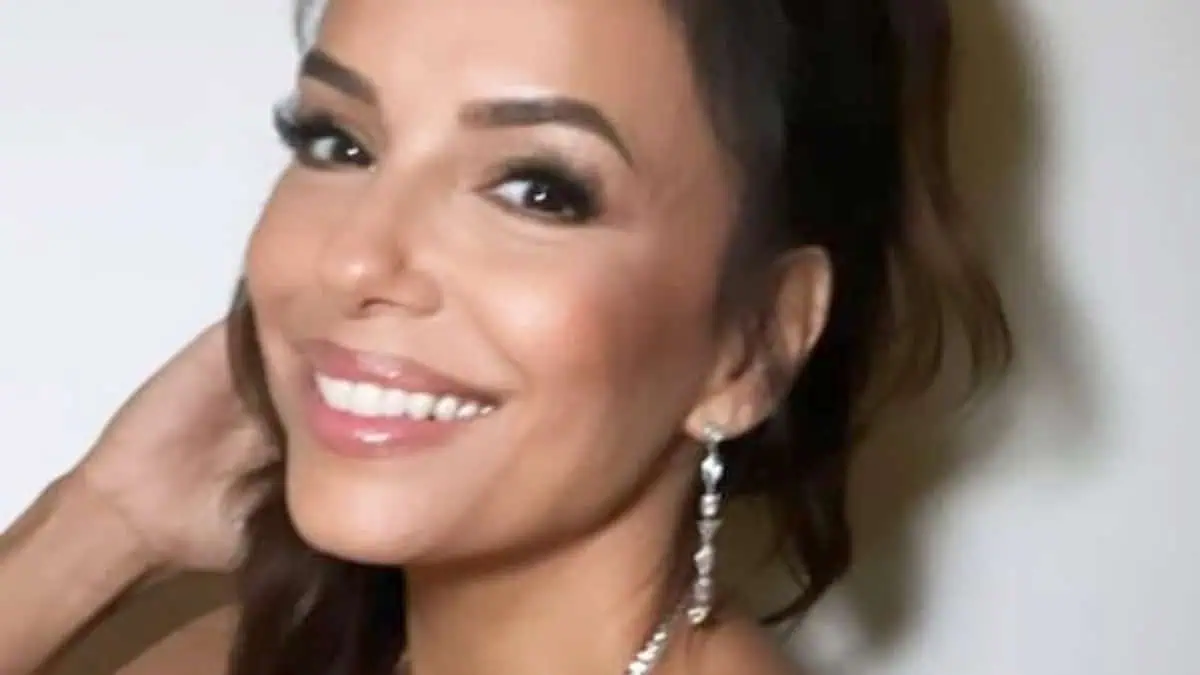 Eva Longoria Stuns In Tight Glitter Dress Needing ‘A Size Larger’