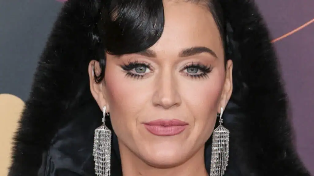 Katy Perry poses close up at an event