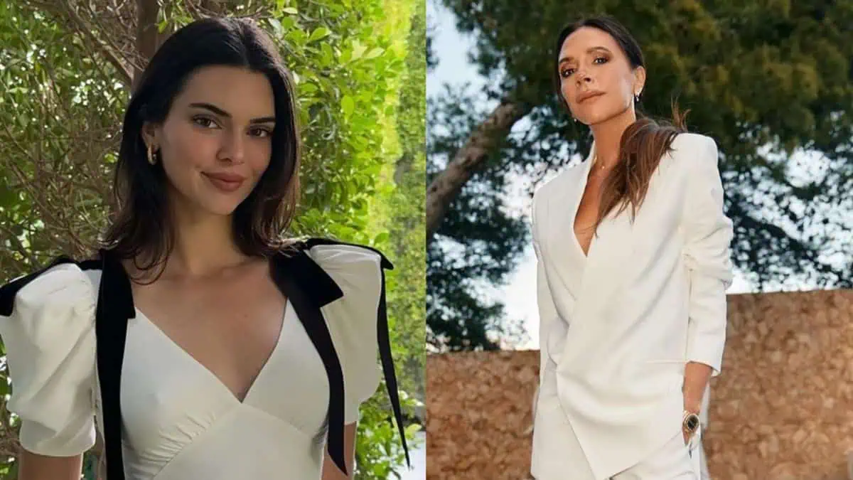 Kendall Jenner Recreates Victoria Beckham’s Iconic Leg Pose in Racy Topless Photos