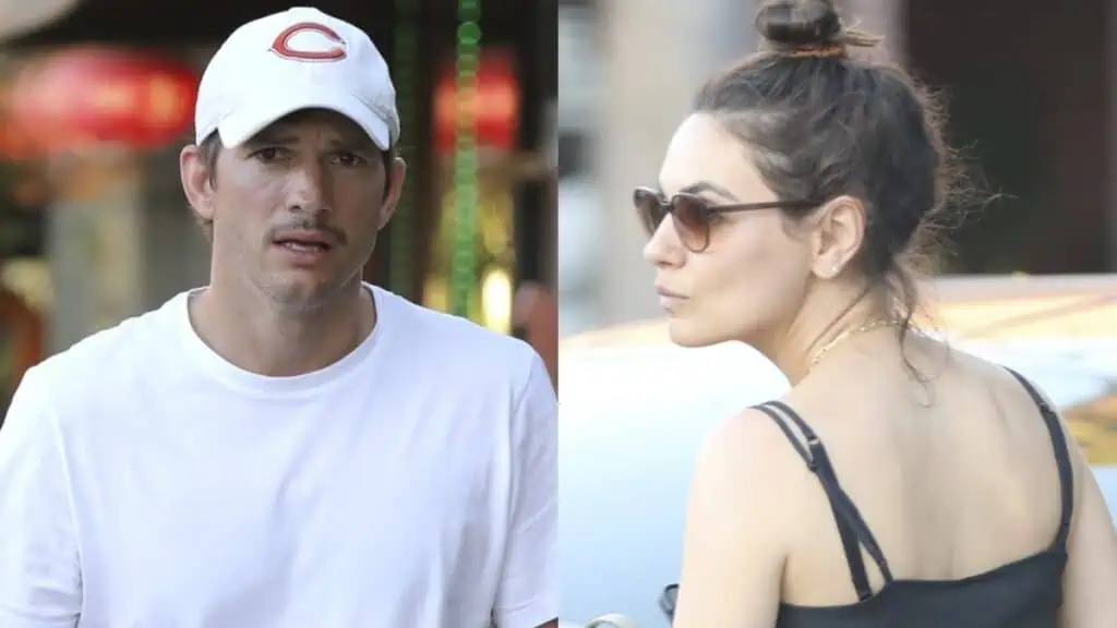 Ashton Kutcher and Mila Kunis were spotted having dinner together in Los Angeles.