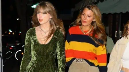 Taylor Swift and Blake Lively spend time together at Lucali in Brooklyn in New York.