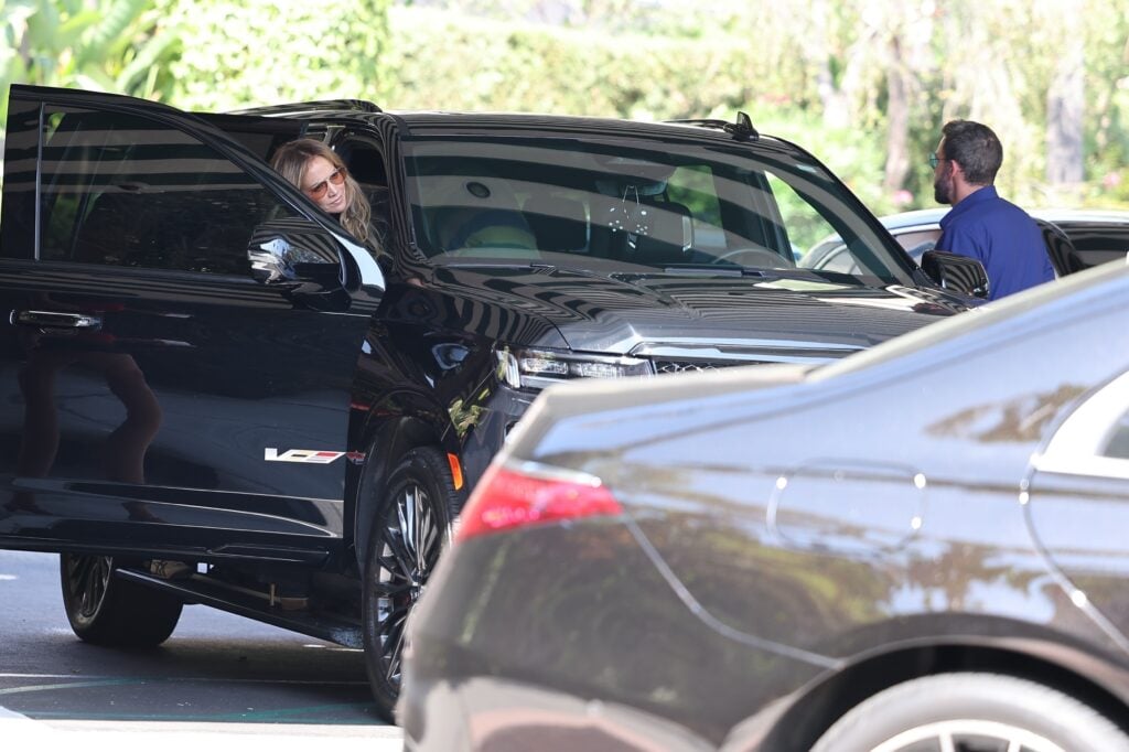 Reunited! Ben Affleck and Jennifer Lopez meet up for lunch with their kids in Beverly Hills!