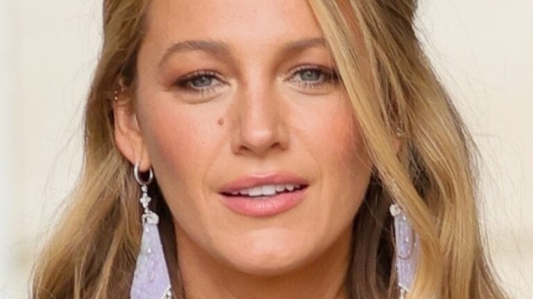 Blake Lively In Plunging Blazer Told To Wear A Top ‘Underneath’ Blake Lively poses close up