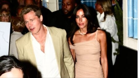 Brad Pitt and Ines De Ramon on a date