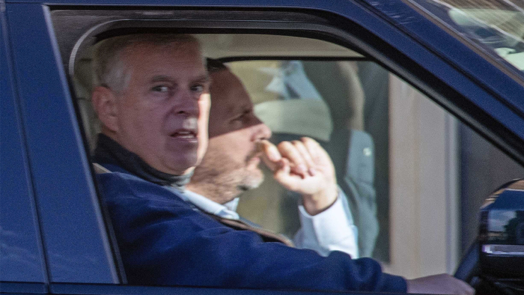 British Royal Prince Andrew was spotted driving in Windsor