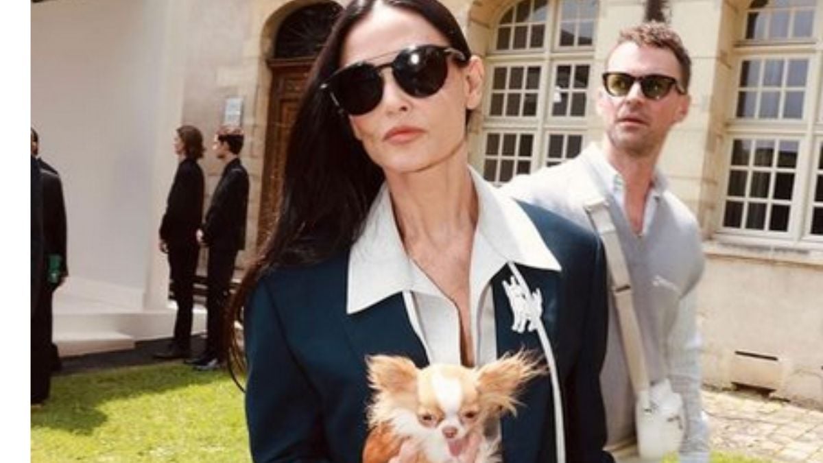 Braless Demi Moore Is ‘A Total Smoke Show’ in Daring Red Carpet Dress