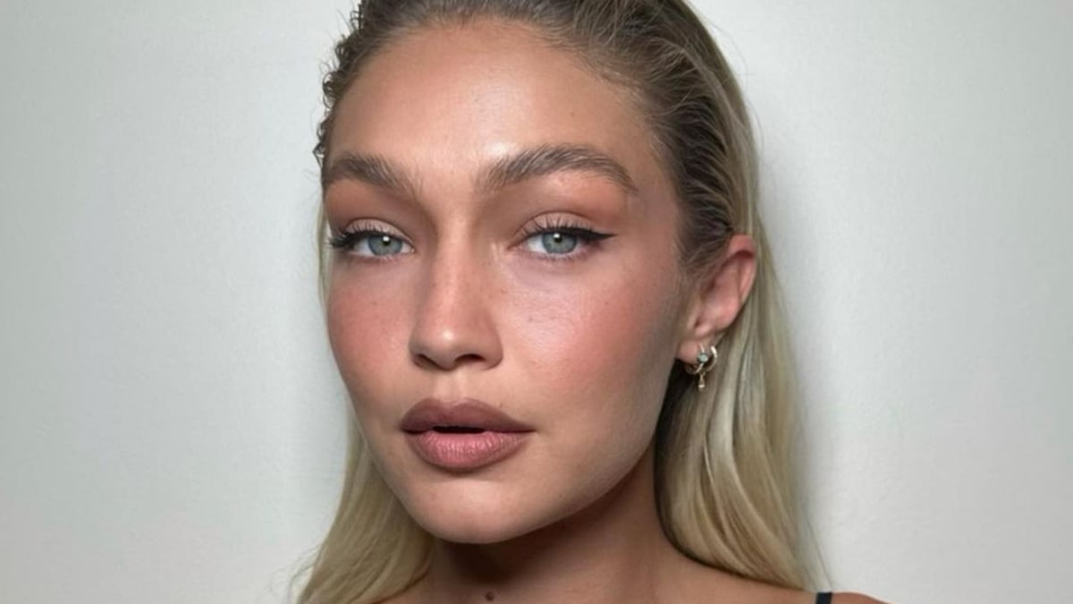 Gigi Hadid in Taped-Up Mini Dress Deflects Catastrophic Runway Slip