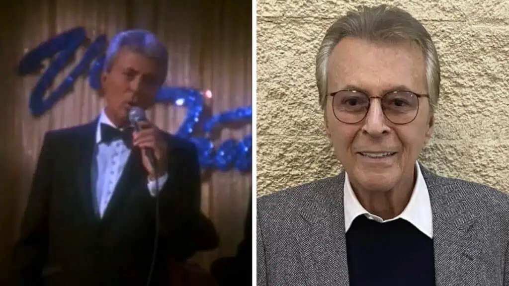 James Darren in Star Trek (L), James Darren recently (R)