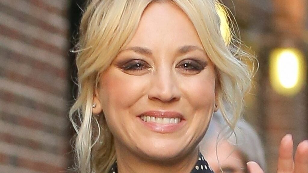 Kaley Cuoco close up