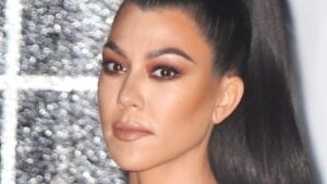 Kourtney Kardashian close up