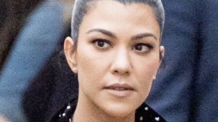 Kourtney Kardashian close up