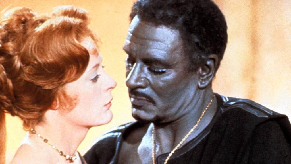 Maggie Smith with her costar in Othello