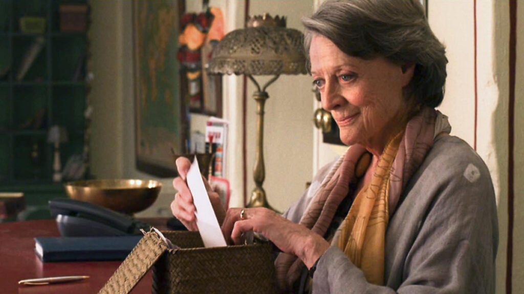 Maggie Smith in The Best Exotic Marigold Hotel