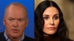 Michael Keaton and Courteney Cox were in a five-year relationship in the 90s'.