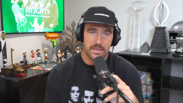 Travis Kelce’s Mom Throws Him Under the Bus in Taylor Swift Romance: ‘I Think He’s Getting Some Help’ Travis Kelce on New Heights