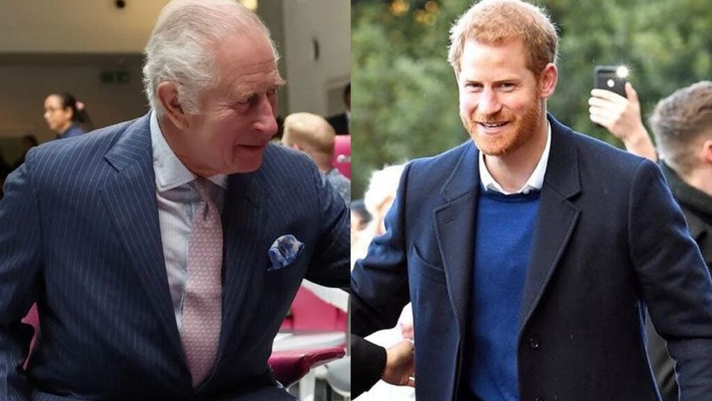 King Charles and Prince Harry Uk.