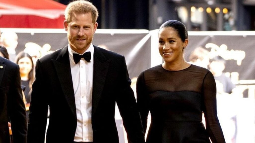 Prince Harry and Meghan Markle at the Lion King premiere