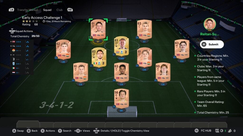 Ultimate Team SBC Early Access Challenge I Guide